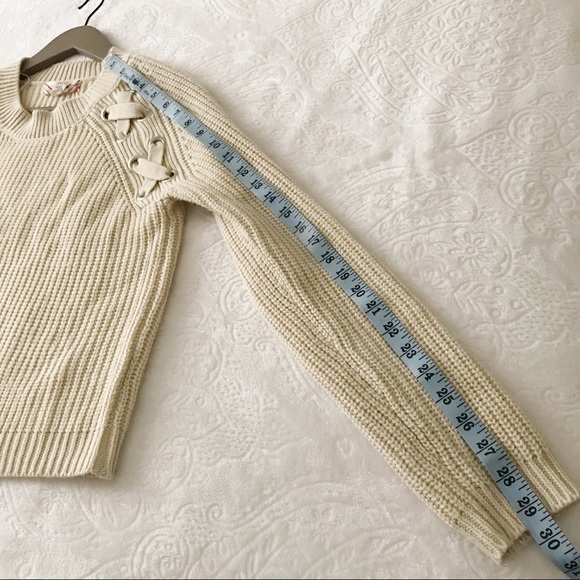 Grommet Lace Up Shoulder Sweater - Picture 7 of 8